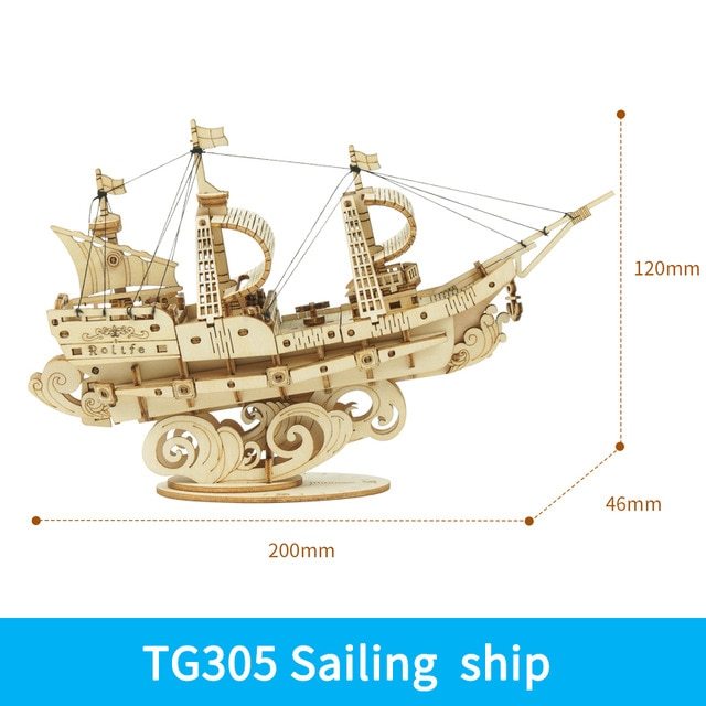 Wooden Ship Puzzle