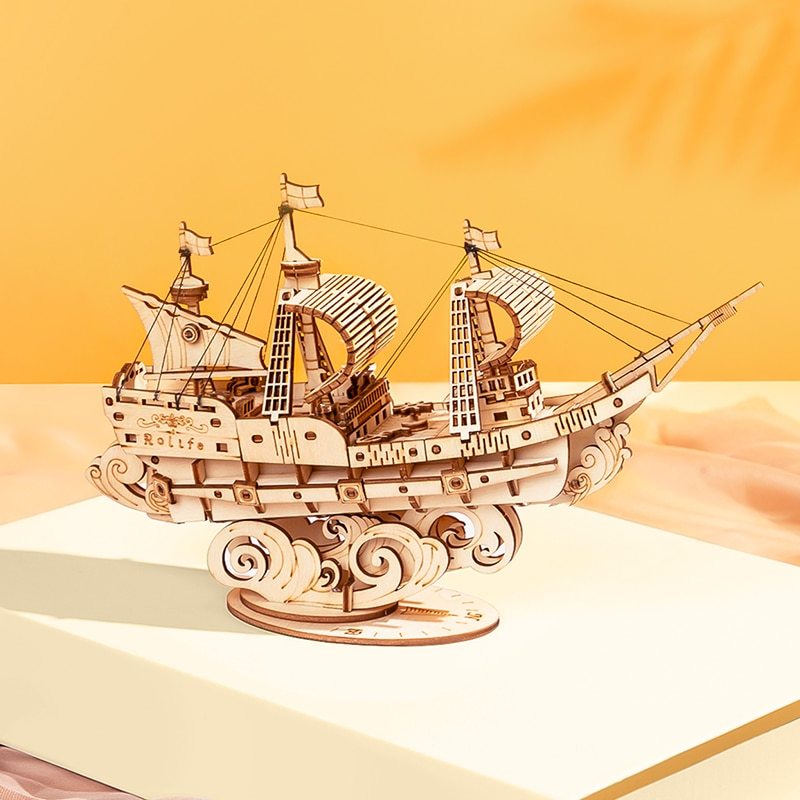 Wooden Ship Puzzle