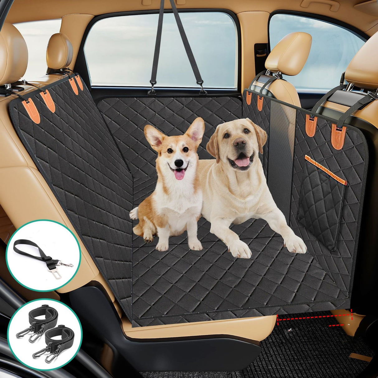 Almohadilla para asiento de coche para mascotas