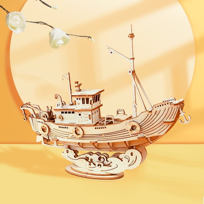 Wooden Ship Puzzle