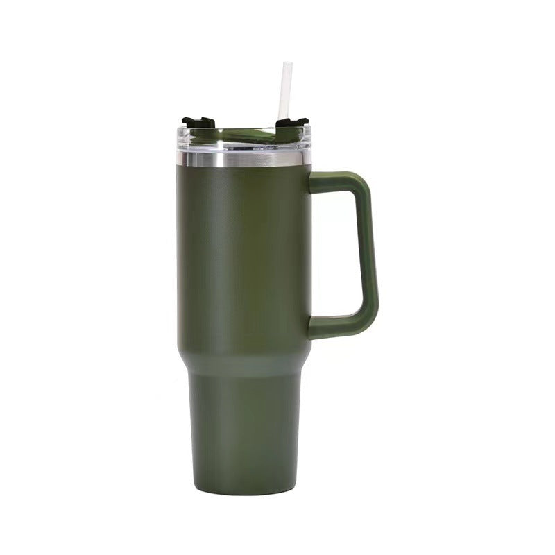 Stainless Steel Cup with Straw