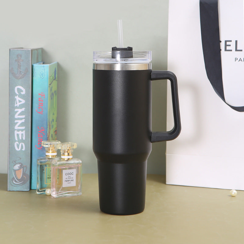 Stainless Steel Cup with Straw