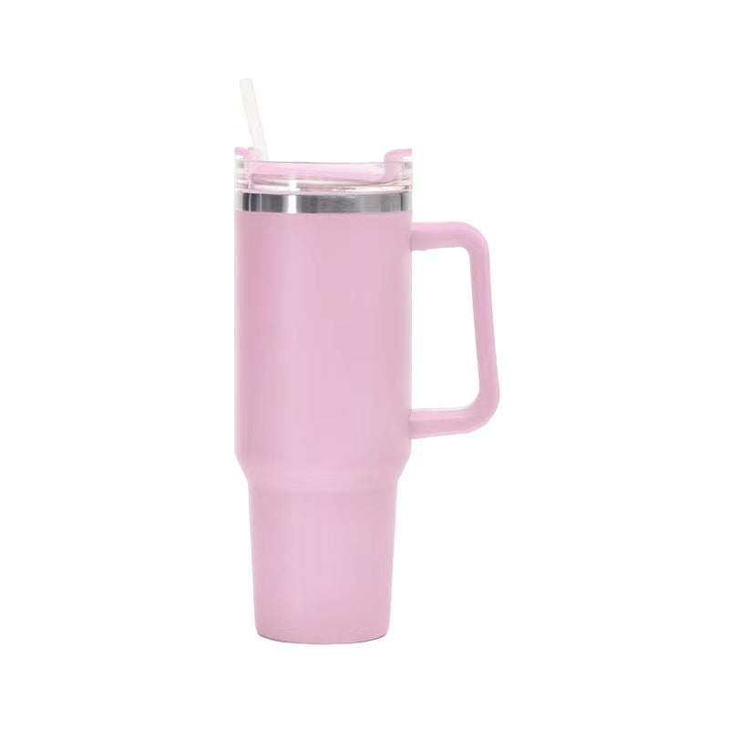 Stainless Steel Cup with Straw
