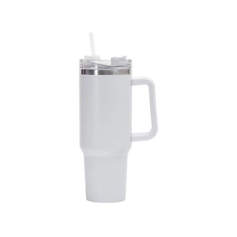 Stainless Steel Cup with Straw