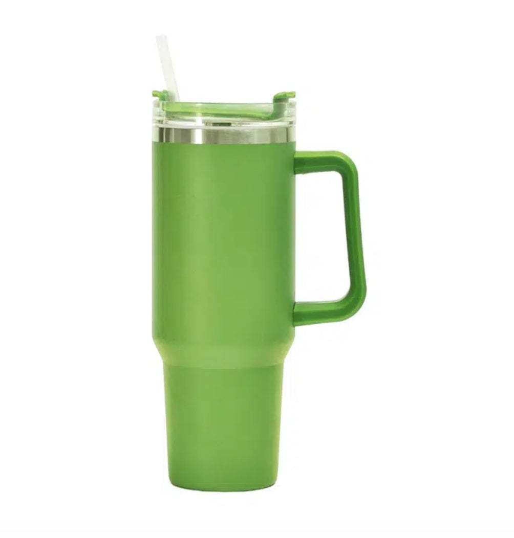 Stainless Steel Cup with Straw