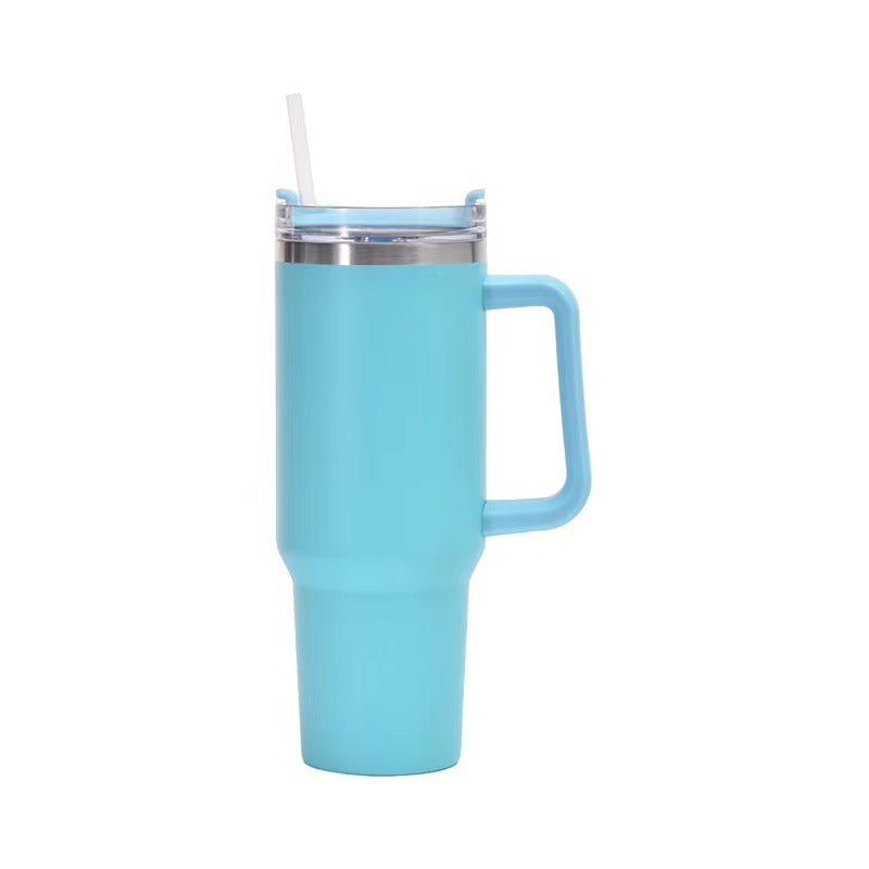 Stainless Steel Cup with Straw