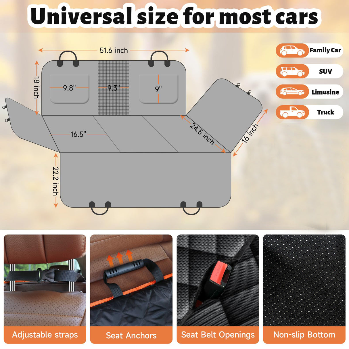 Pet Car Seat Pad