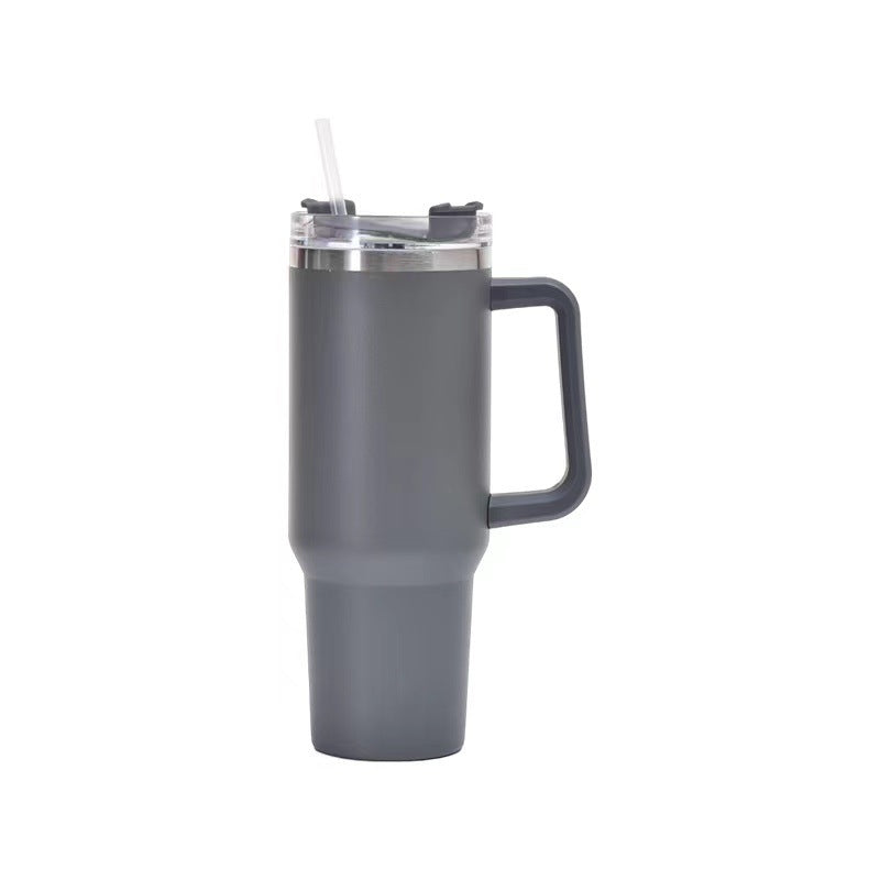 Stainless Steel Cup with Straw