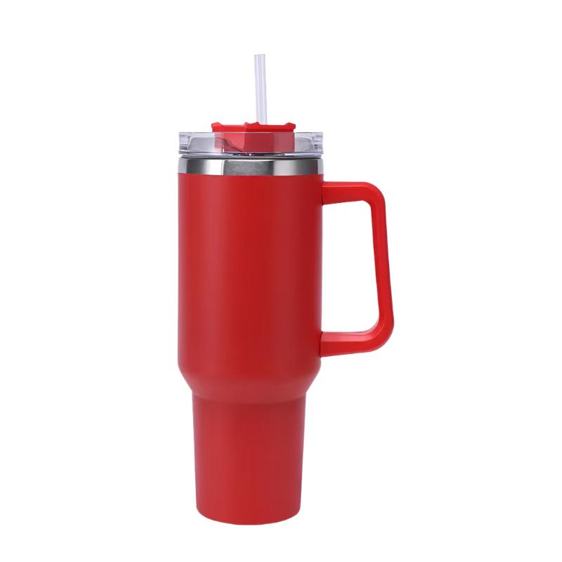 Stainless Steel Cup with Straw